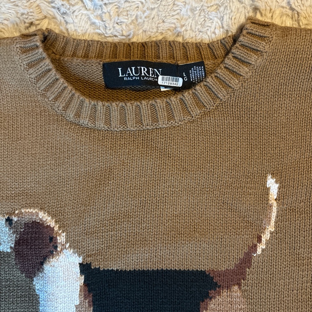 Ralph Lauren Brown Dog Sweater - Picture 5 of 7